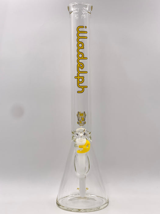 Illadelph - Medium Beaker 7mm - Yellow Label / White Outline
