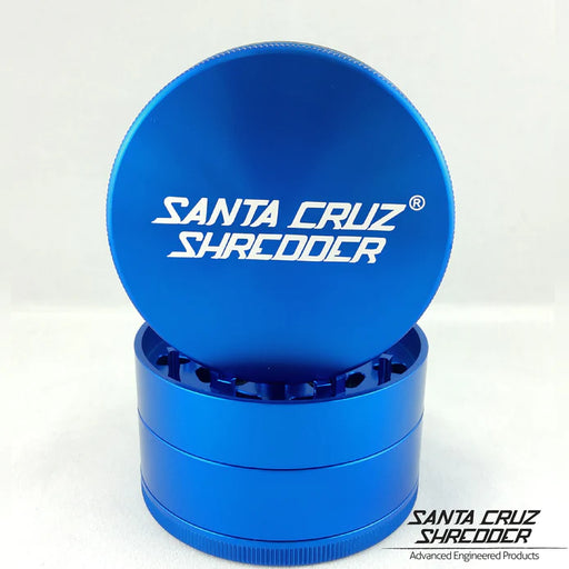 Blue LG 4 Piece Santa Cruz Shredder Grinder