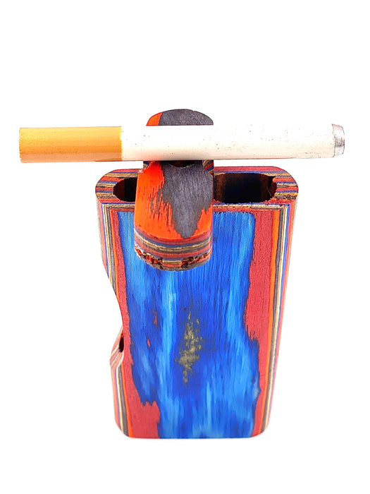 Color-Stained Wood Dugout w/ Bat