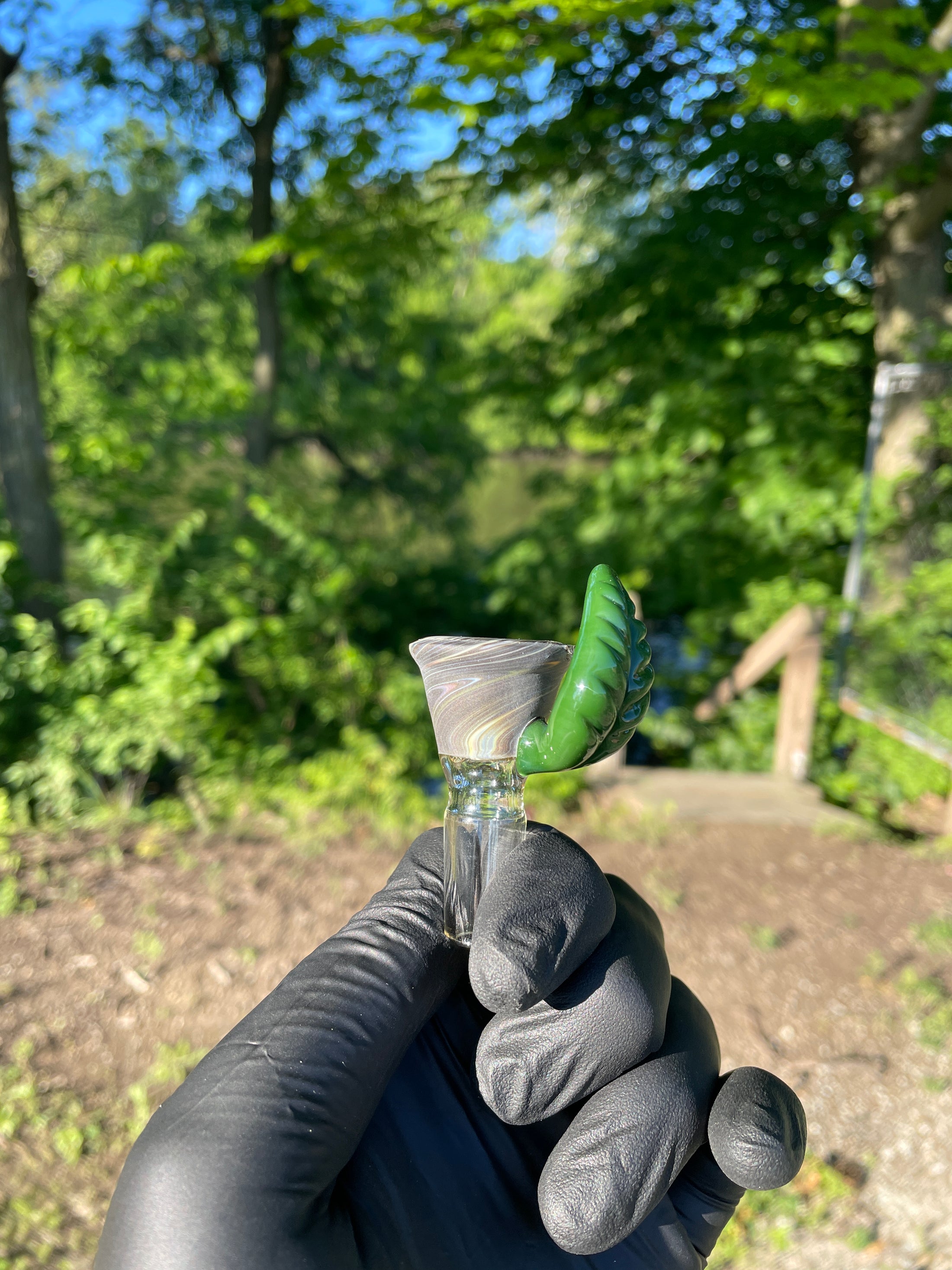 Huffy - Clear & Sandblasted Tree - Orb Tube