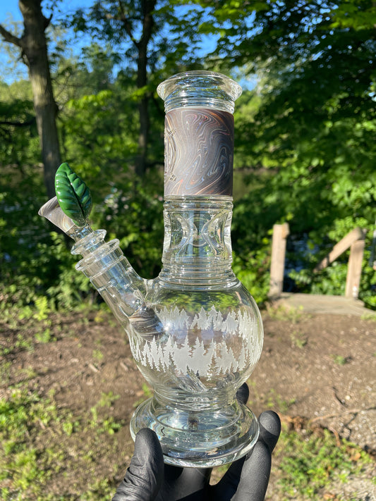 Huffy - Clear & Sandblasted Tree - Orb Tube
