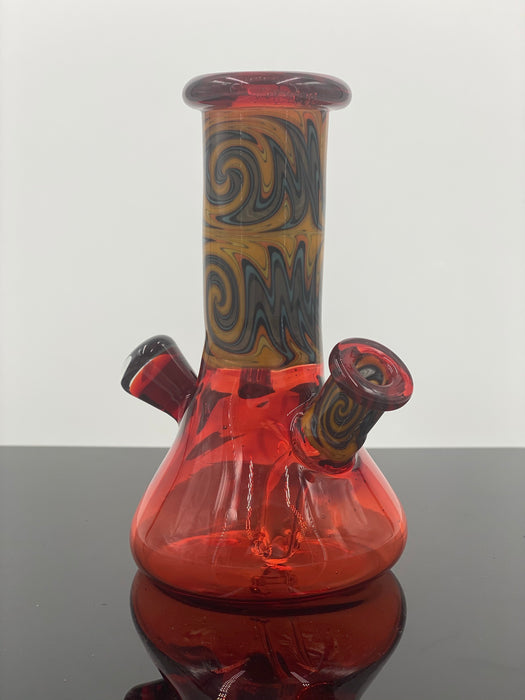 Rowdy Glass - Mini Worked Tube - Pomegranate