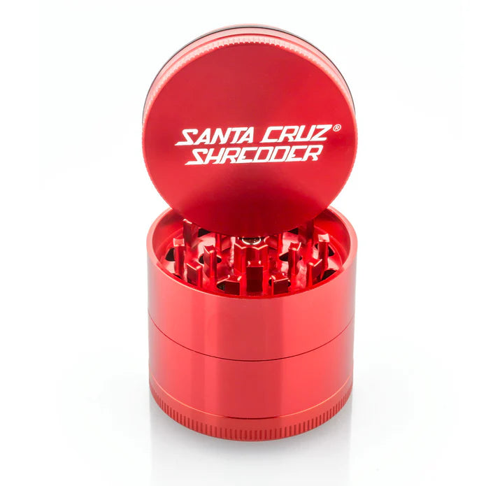 Red MD 4 Piece Santa Cruz Shredder Grinder
